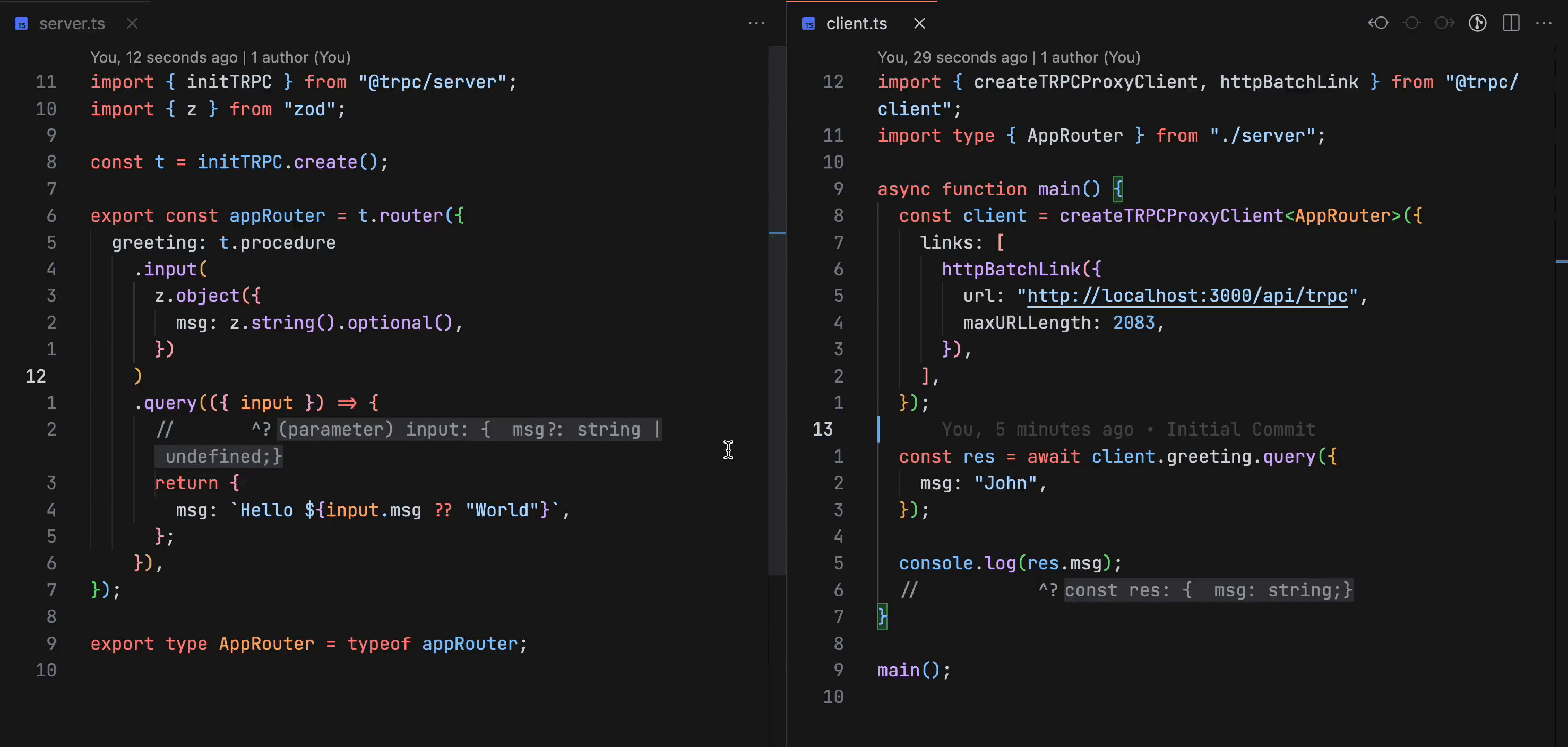 tRPC removing the boundaries between the frontend and backend environment.